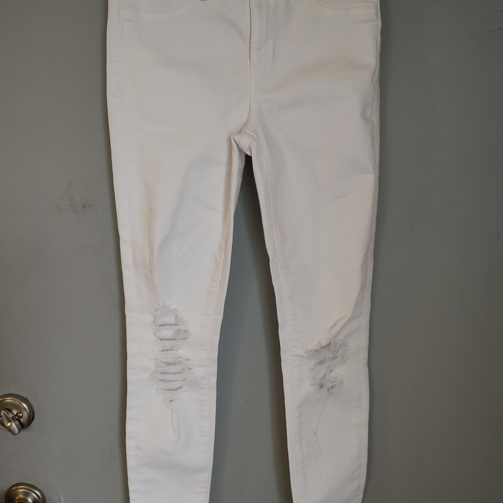 American Eagle Next Level Stretch White Jeans
